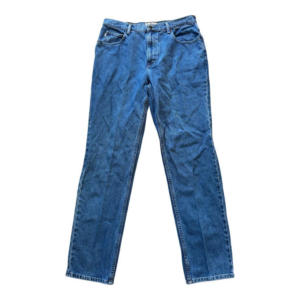 L.L. Bean Classic Fit Mens Jeans/Pants size 36X34, Blue Denim; Vintage
